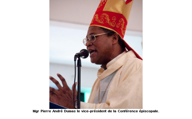 Mise en place du CEP: Mgr Pierre André Dumas dénonce des propositions indécentes d’un ministre du Gouvernement